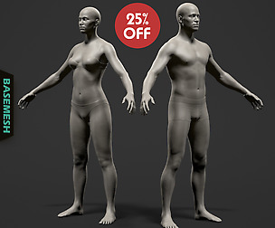 Average Body Basemesh Set