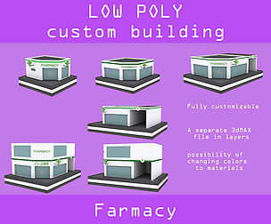 Low poly Farmacy pack