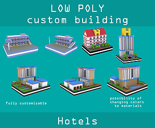 Low poly Hotel Pack