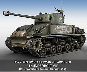 M4A3E8 HVSS Sherman - Thunderbolt VII