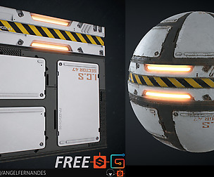 Sci-Fi Panel 01 Substance Designer