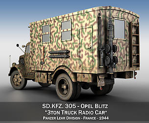 Opel Blitz - 3t Truck with Radiokoffer