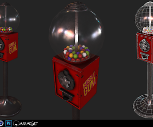 BubbleGum Machine - Game Ready