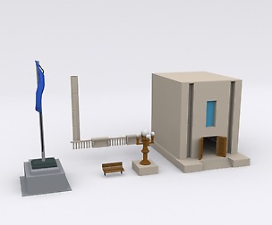 Low poly Rustic building Assets pack