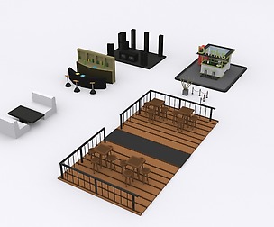 Low poly Night Assets pack