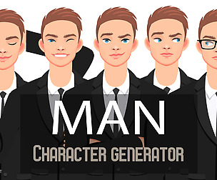 MAN character generator (AI,EPS)