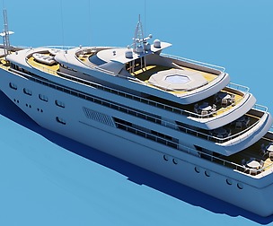 3D Super Yacht