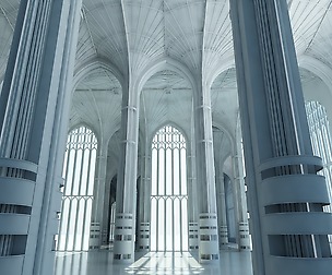 3D Classic Interior Scene