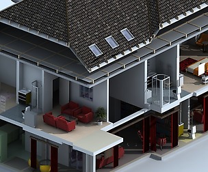 3D House Cuttout