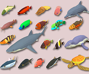 Fish Cartoon Collection Part 02 Animated
