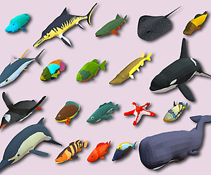 Fish Cartoon Collection Part 03 Animated