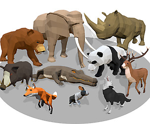 Animals Africa Cartoon Collection - Animated 01