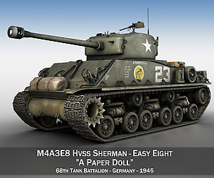 M4A3E8 Sherman - Easy Eight - A Paper Doll