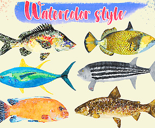 Fish Illustration Collection Part 4 - Animated