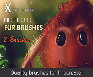Pocreate Fur Brushes