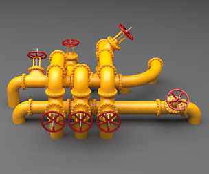 PBR Industrial Pipes Large