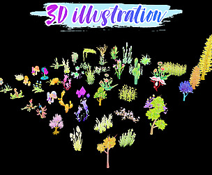 Low Poly Plants Illustration Part 2 - Game Ready