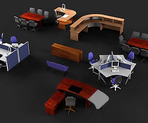 Office Furniture Pack 09
