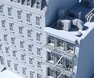 Commercial Building Facade 01