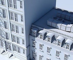 Commercial Building Facade 02