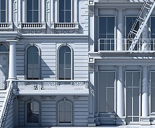 Commercial Building Facade 04