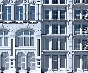 Commercial Building Facade 06