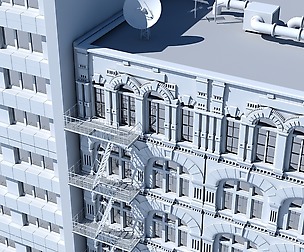 Commercial Building Facade 13