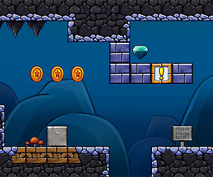 Handpainted Cavern Platformer Tileset