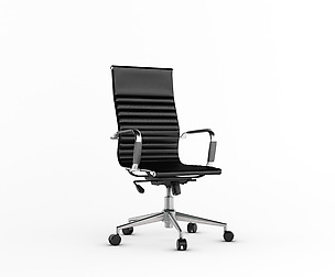 3D Alluminium High Back Chair