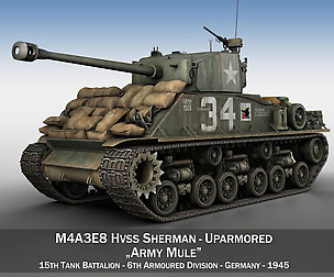 M4A3E8 HVSS Sherman - Army Mule