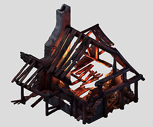 Burned houses 02
