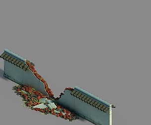 Grass Temple Village - broken wall 03
