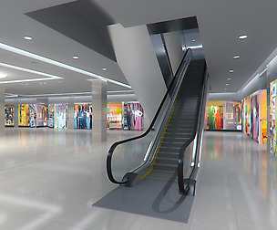 Escalator HD 3D model