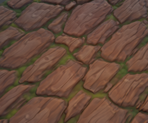 Stylized Bark Material