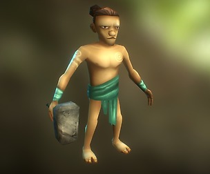 Aborigine Builder Low-Poly Character