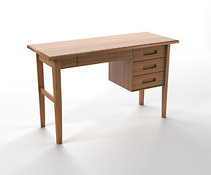 Small office desk 3D model