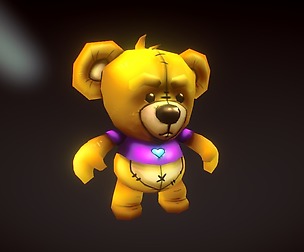 TED bear Low-Poly Character