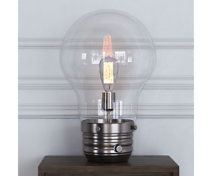 Edison Table Lamp with Globe Shade
