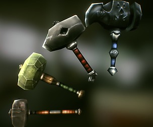 HAMMERS low-poly weapons