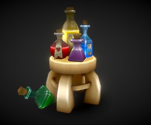 POTIONS Low-Poly set