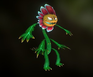 Plant Monster low-poly character