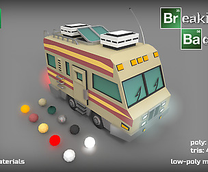 Breaking Bad VAN low-poly car