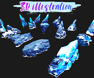 Low Poly Stone Illustration Collection Part 4