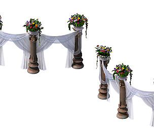 Marriage - Garden - Pillar 01