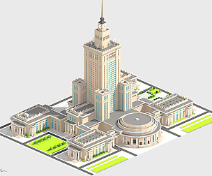 Monumental Skyscrapper Low Poly