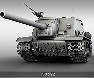 ISU-122 - Soviet heavy self-propelled gun