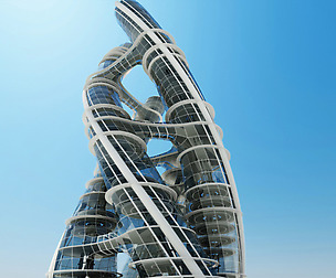 Futuristic Skyscraper 3D Model