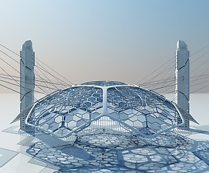 Futuristic Architectural Structure 15