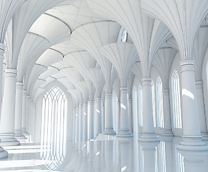 Futuristic Interior Scene