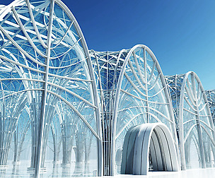 Futuristic Interior Scene